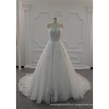 Marfim Lace Bridal Wedding Dress vestido de noiva 2017 vestido de baile vestido de baile